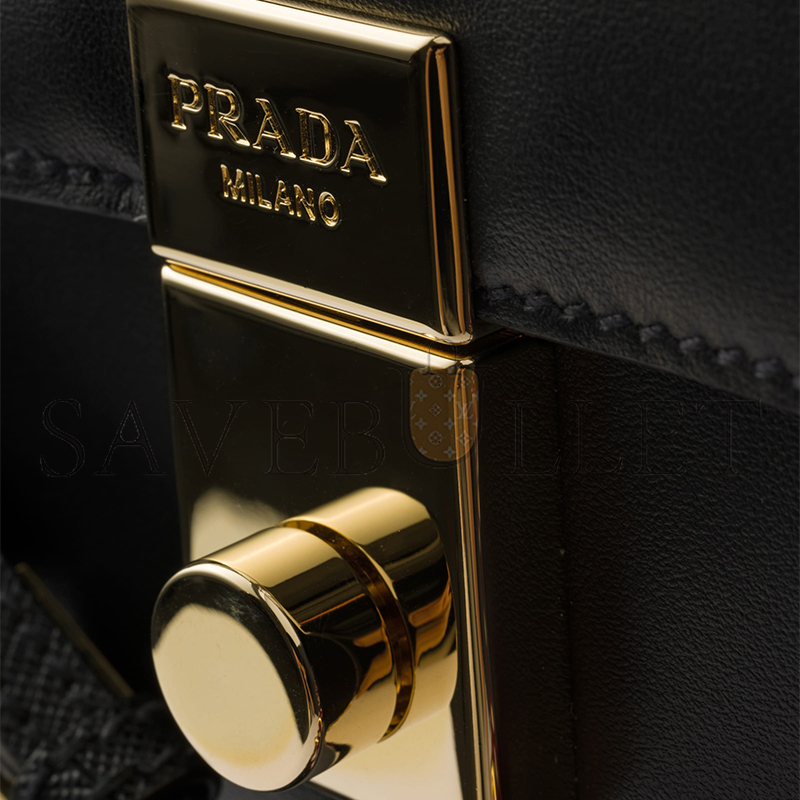PRADA SOFT SOUND SMALL LEATHER SHOULDER BAG WITH CHARMS 1BD379 (24*13.5*5cm) PRADA SOFT SOUND SMALL LEATHER SHOULDER BAG WITH CHARMS 1BD379 (24*13.5*5cm)